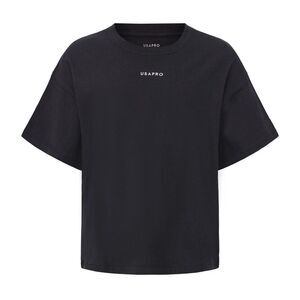 USA Pro Childrens/Kids Logo Boxy T-Shirt / Black